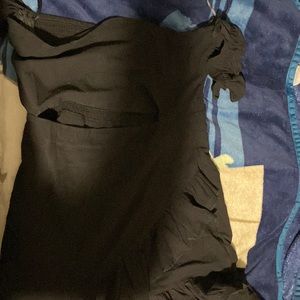 Large black mini dress runs small